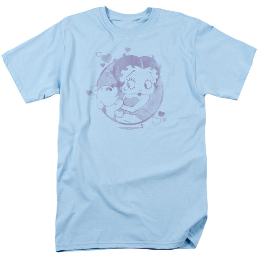 Betty Boop - Perfect Kiss - Short Sleeve Adult 18/1 - Light Blue T-shirt