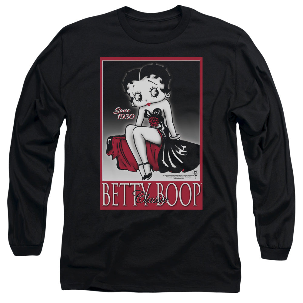 Betty Boop - Classic - Long Sleeve Adult 18/1 - Black T-shirt