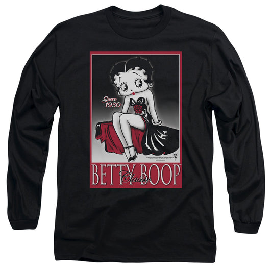 Betty Boop - Classic - Long Sleeve Adult 18/1 - Black T-shirt