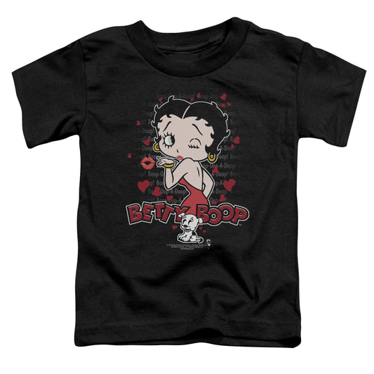 Betty Boop - Classic Kiss - Short Sleeve Toddler Tee - Black T-shirt