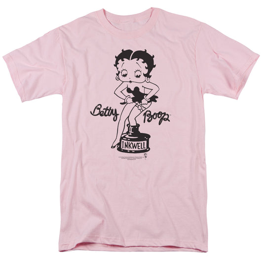 Betty Boop - Inkwell - Short Sleeve Adult 18/1 - Pink T-shirt