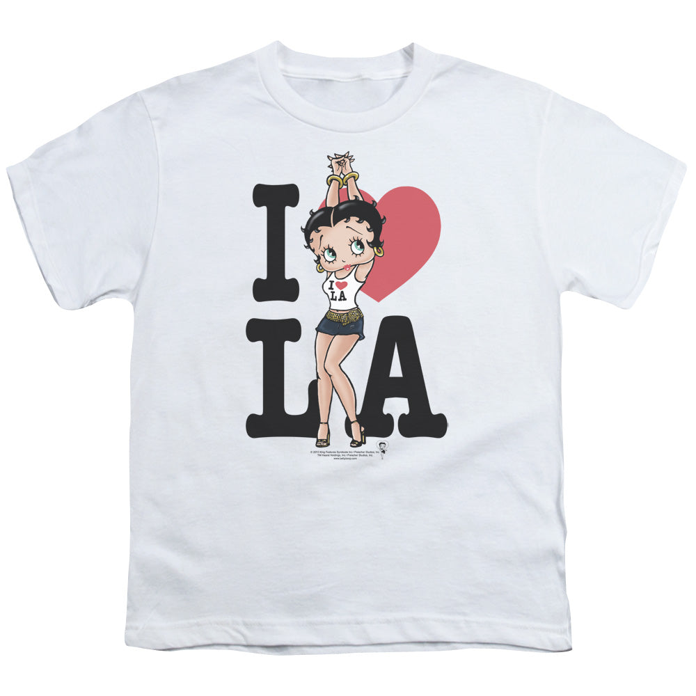 BETTY BOOP I HEART LA - S/S YOUTH 18/1 - WHITE T-Shirt