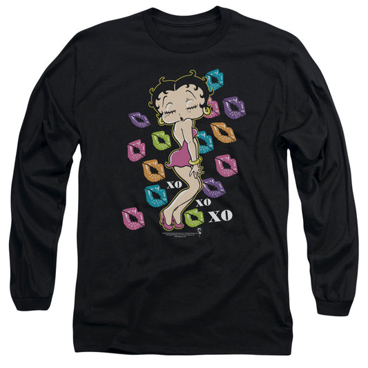Betty Boop - Tripple Xo - Long Sleeve Adult 18/1 - Black T-shirt