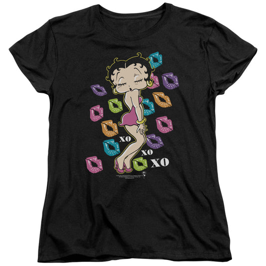 Betty Boop - Tripple Xo - Short Sleeve Womens Tee - Black T-shirt