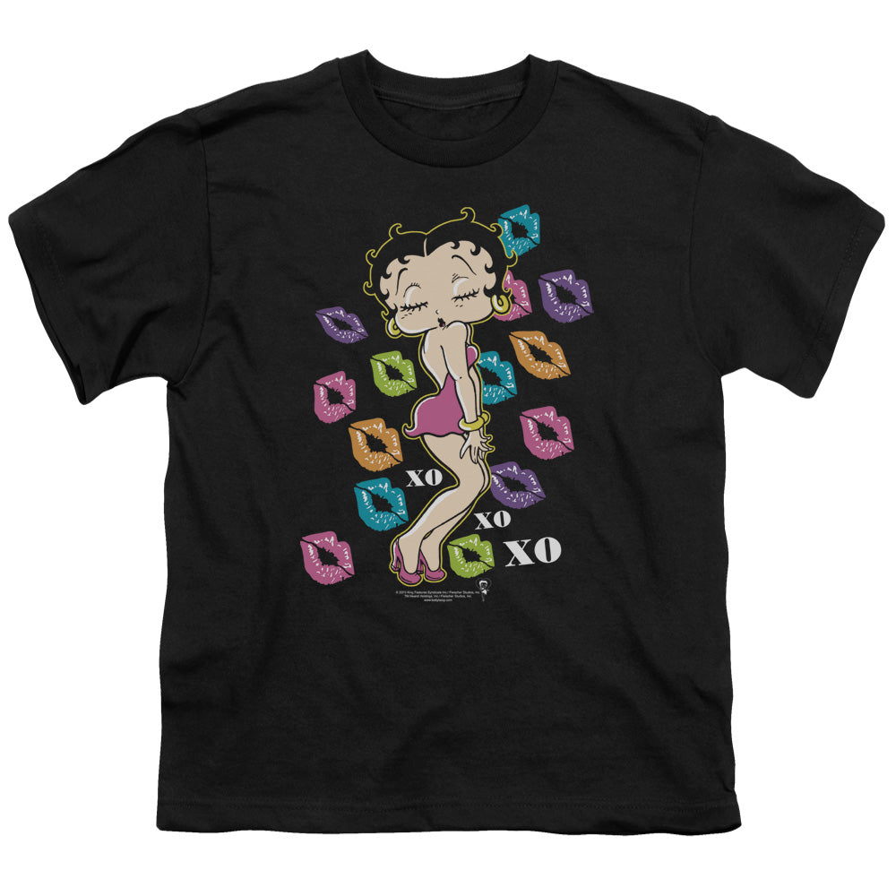 Betty Boop - Tripple Xo - Short Sleeve Youth 18/1 - Black T-shirt