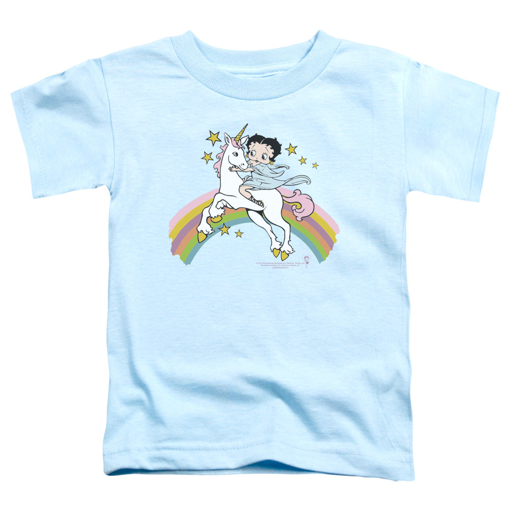 BETTY BOOP UNICORN & RAINBOWS - S/S TODDLER TEE - LIGHT BLUE - T-Shirt