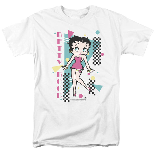Betty Boop - Booping 80s Style - Short Sleeve Adult 18/1 - White T-shirt