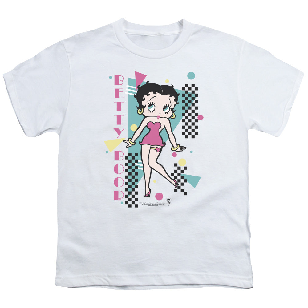 Betty Boop - Booping 80s Style - Short Sleeve Youth 18/1 - White T-shirt