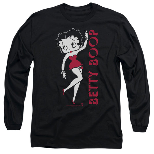 Betty Boop - Classic - Long Sleeve Adult 18/1 - Black T-shirt