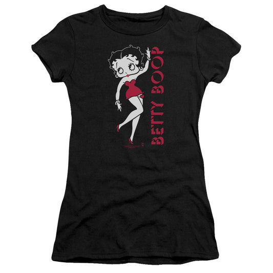 Betty Boop - Classic - Short Sleeve Junior Sheer - Black T-shirt