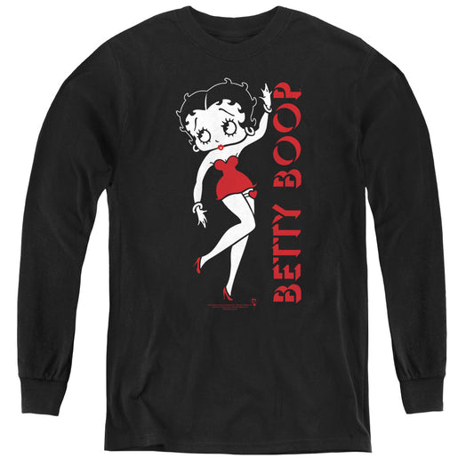 Betty Boop - Classic - Youth Long Sleeve Tee - Black