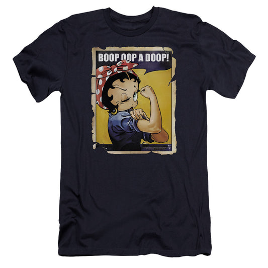 Betty Boop - Power-premuim Canvas Adult Slim Fit 30/1 - Navy
