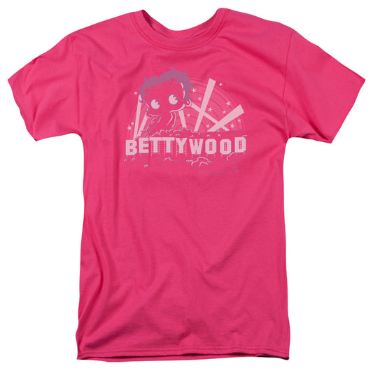 Betty Boop - Bettywood - Short Sleeve Adult 18/1 - Hot Pink T-shirt