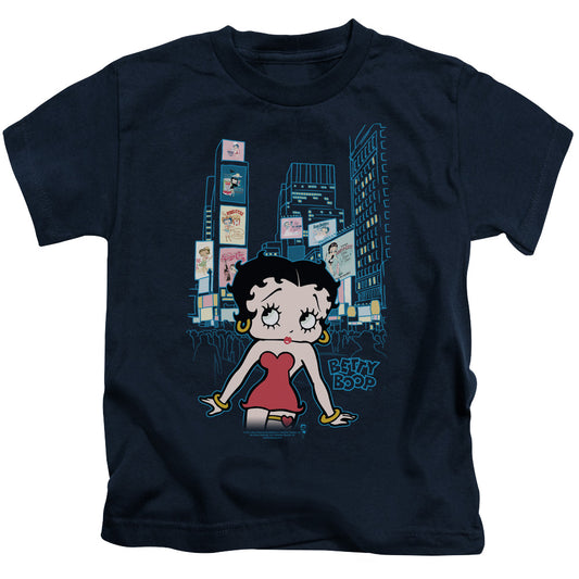 BETTY BOOP SQUARE - S/S JUVENILE 18/1 - NAVY - T-Shirt