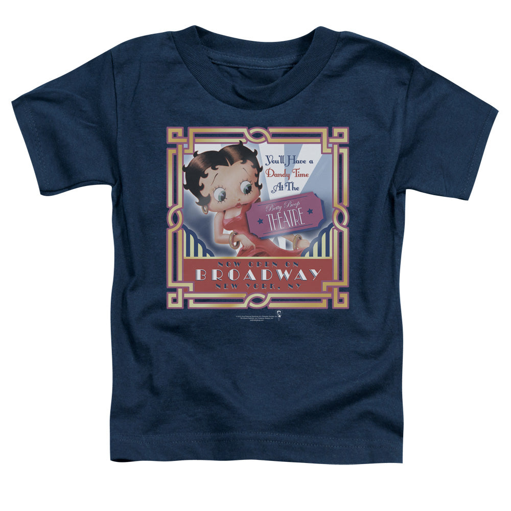 Betty Boop - On Broadway - Short Sleeve Toddler Tee - Navy T-shirt