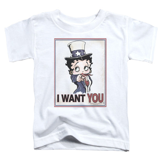Betty Boop - Auntie Boop - Short Sleeve Toddler Tee - White T-shirt