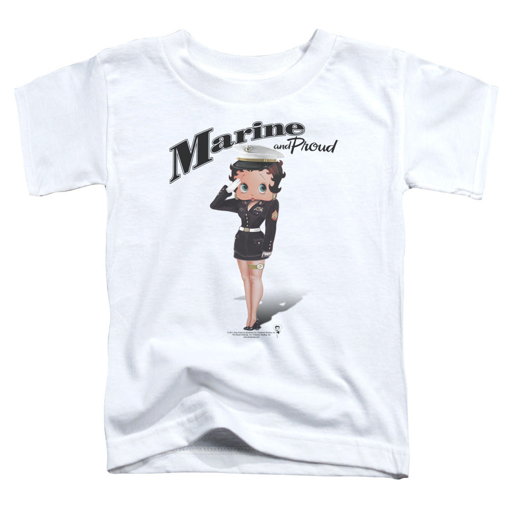 BETTY BOOP MARINE BOOP - S/S TODDLER TEE - WHITE - T-Shirt