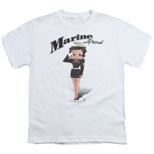 BETTY BOOP MARINE BOOP - S/S YOUTH 18/1 - WHITE T-Shirt