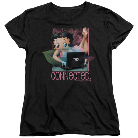 Betty Boop - Connected - Short Sleeve Womens Tee - Black T-shirt