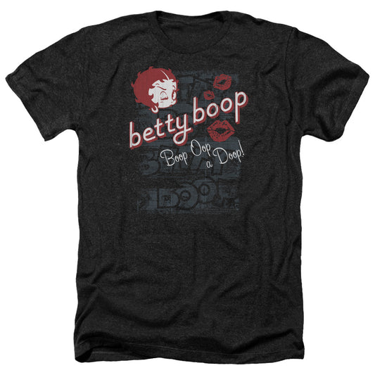 Betty Boop - Boop Oop - Adult Heather-black