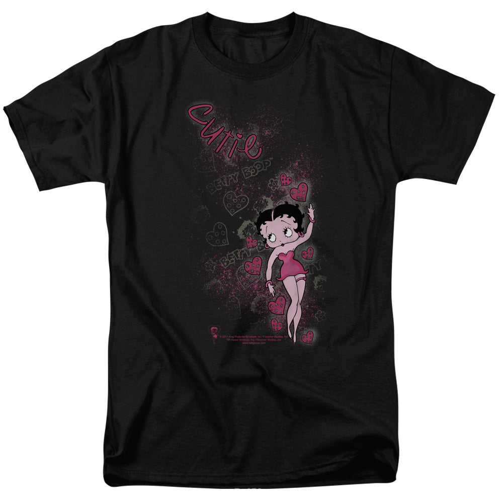 Betty Boop - Cutie - Short Sleeve Adult 18/1 - Black T-shirt