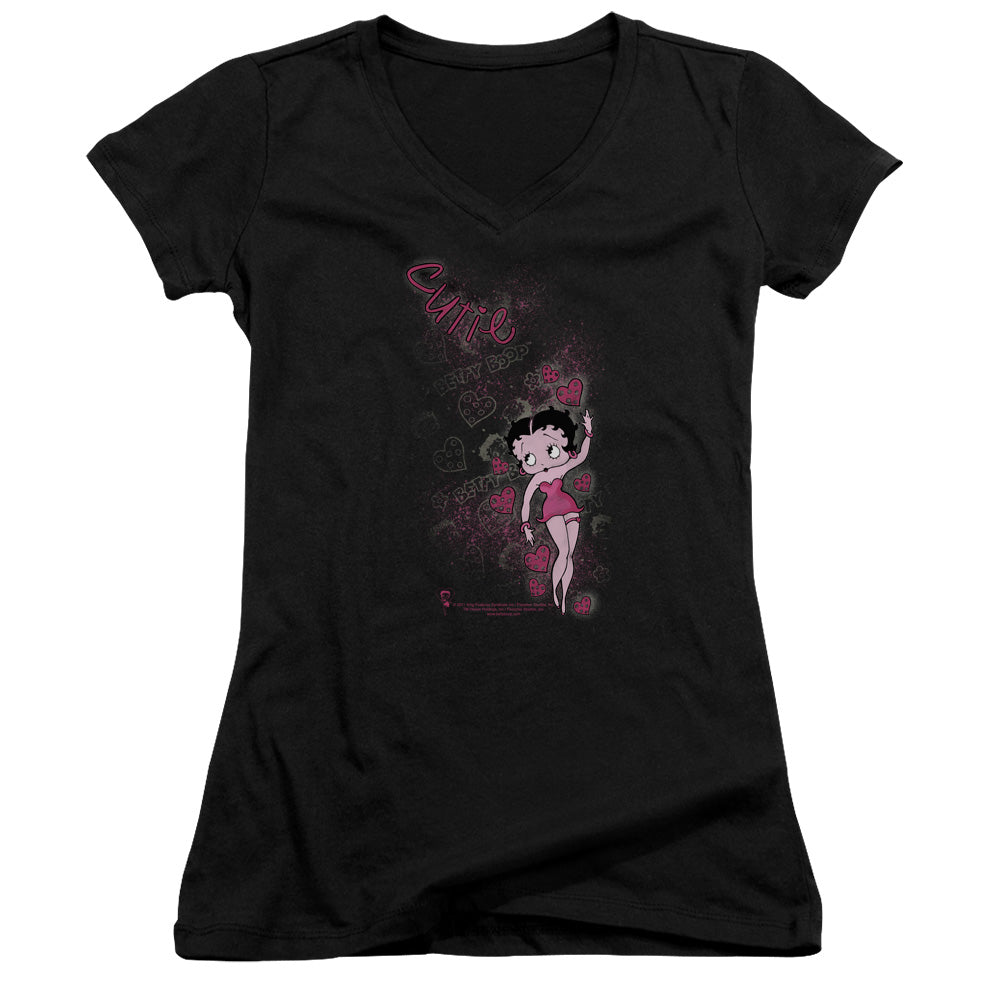 Betty Boop - Cutie - Junior V-neck - Black