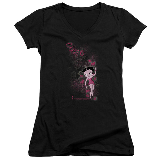 Betty Boop - Cutie - Junior V-neck - Black