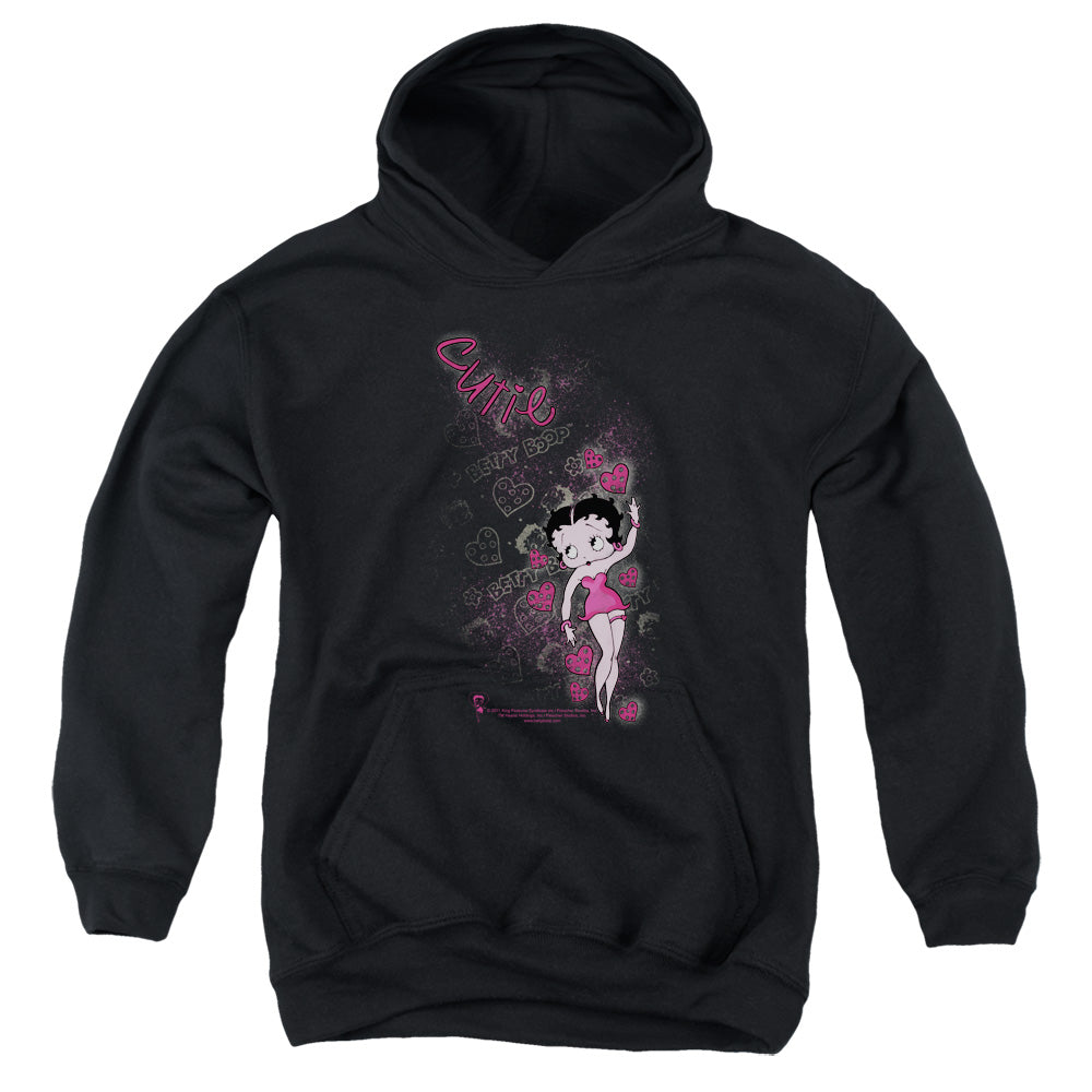 Betty Boop - Cutie - Youth Pull-over Hoodie - Black