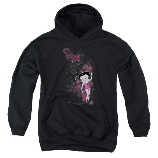 Betty Boop - Cutie - Youth Pull-over Hoodie - Black
