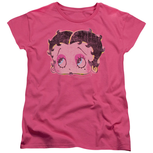 Betty Boop - Pop Art Boop - Short Sleeve Womens Tee - Hot Pink T-shirt