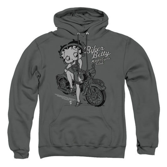 Betty Boop - Bbmc - Adult Pull-over Hoodie - Charcoal