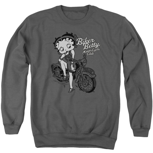 Betty Boop - Bbmc - Adult Crewneck Sweatshirt - Charcoal