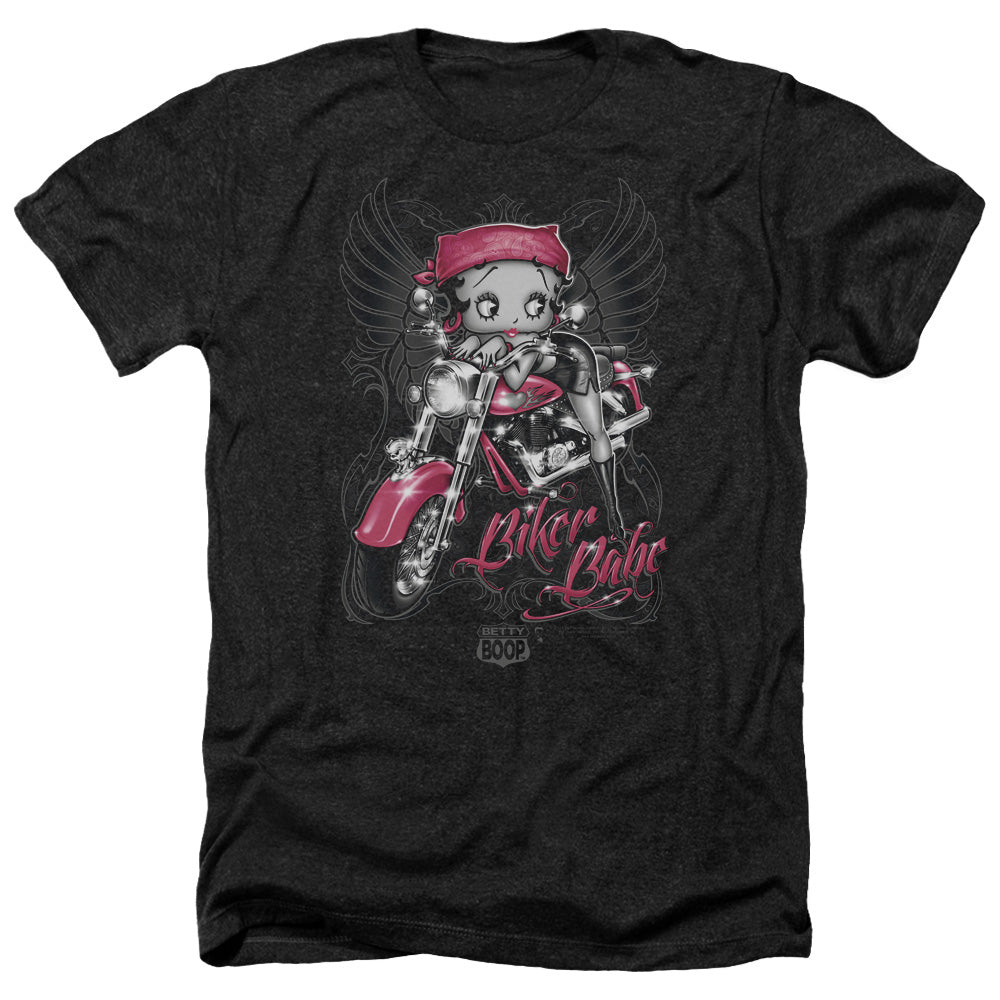 Betty Boop - Biker Babe - Adult Heather-black