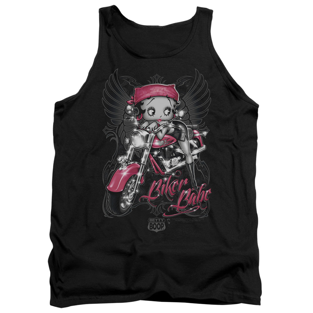 Betty Boop - Biker Babe - Adult Tank - Black