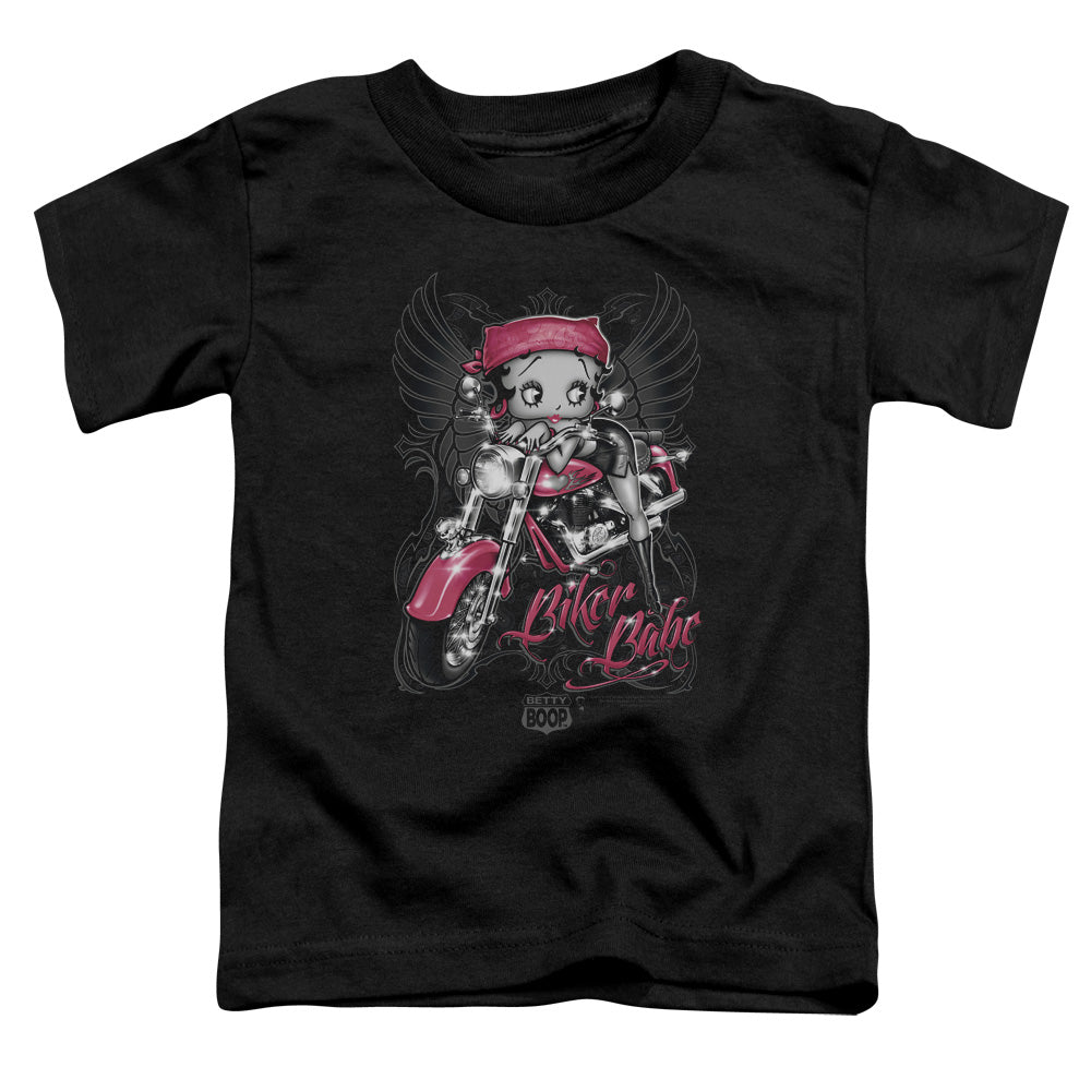 Betty Boop - Biker Babe - Short Sleeve Toddler Tee - Black T-shirt