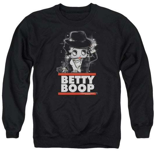Betty Boop - Bling Bling Boop - Adult Crewneck Sweatshirt - Black