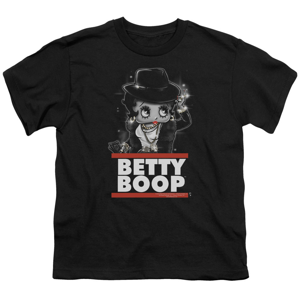 Betty Boop - Bling Bling Boop - Short Sleeve Youth 18/1 - Black T-shirt