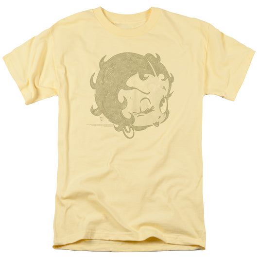 Betty Boop - Hey There - Short Sleeve Adult 18/1 - Banana T-shirt