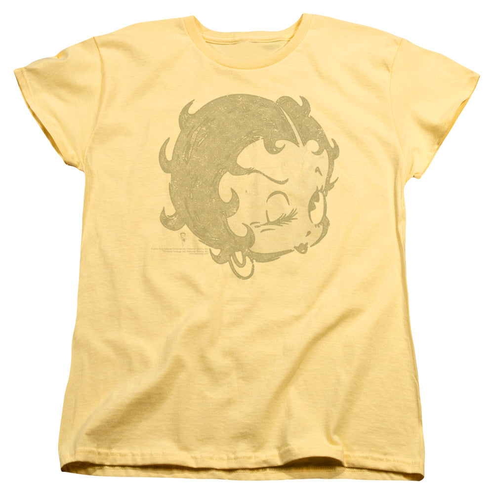 Betty Boop - Hey There - Short Sleeve Womens Tee - Banana T-shirt