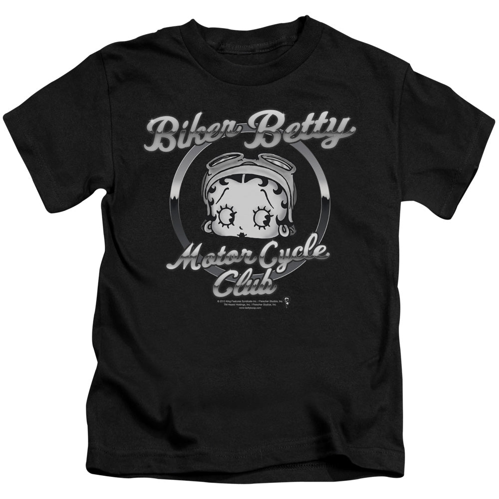 BETTY BOOP CHROMED LOGO - S/S JUVENILE 18/1 - BLACK - T-Shirt