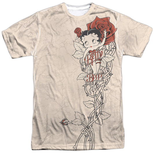 Betty Boop - Thorn Boop -  Short Sleeve Adult 100% Poly Crew - White T-shirt