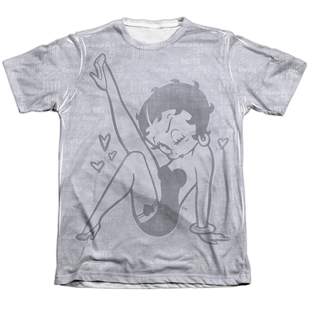 Betty Boop - A Leg Up - Adult 65/35 Poly/cotton Short Sleeve Tee - White T-shirt