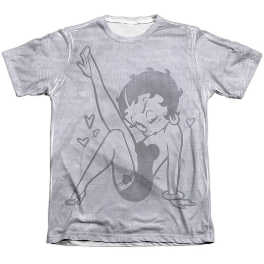 Betty Boop - A Leg Up - Adult 65/35 Poly/cotton Short Sleeve Tee - White T-shirt