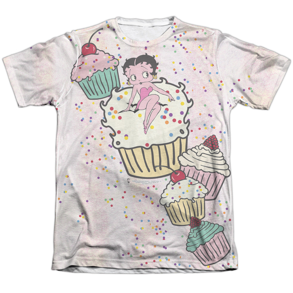 Betty Boop - Cake Boop - Adult 65/35 Poly/cotton Short Sleeve Tee - White T-shirt