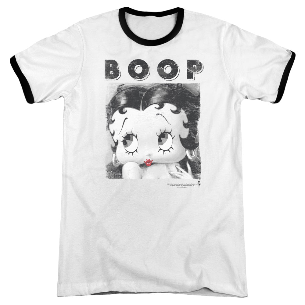 Betty Boop - Not Fade Away - Adult Ringer - White/black