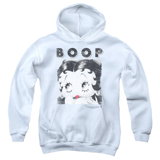 Betty Boop - Not Fade Away - Youth Pull-over Hoodie - White