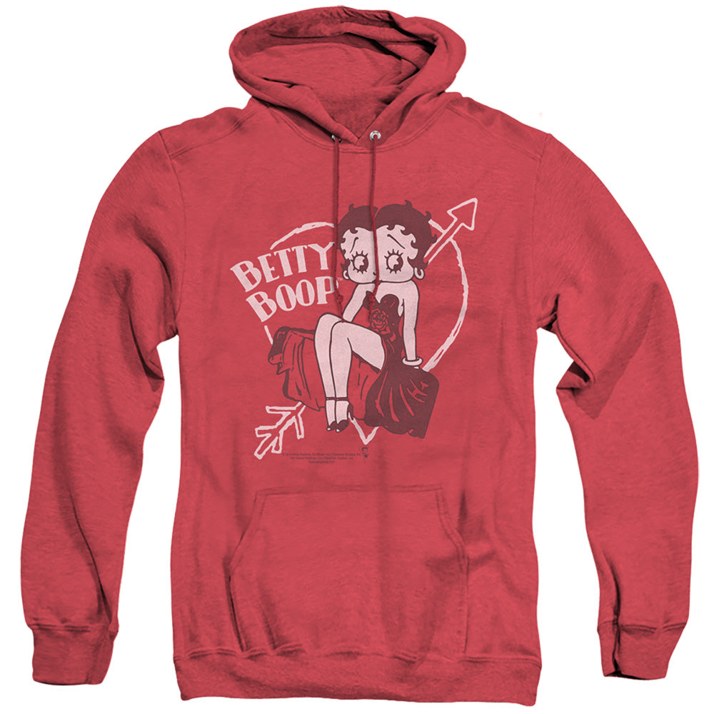 Betty Boop - Lover Girl - Adult Heather Hoodie - Red