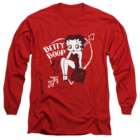 Betty Boop - Lover Girl - Long Sleeve Adult 18/1 - Red T-shirt