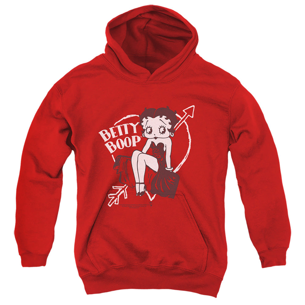 Betty Boop - Lover Girl - Youth Pull-over Hoodie - Red