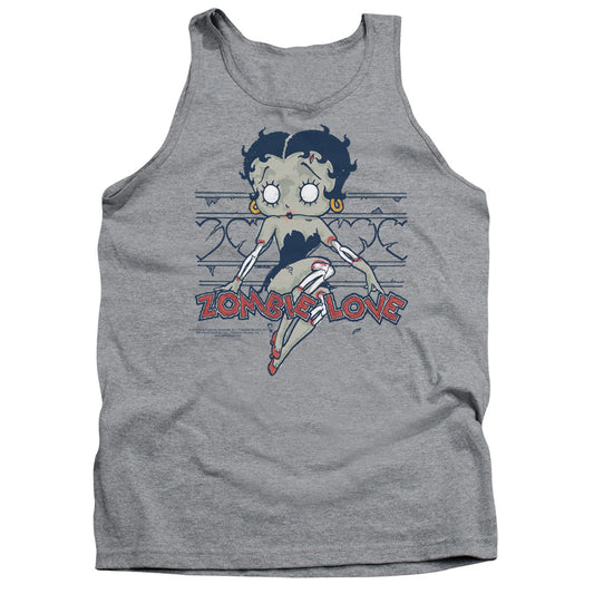 Betty Boop - Zombie Pinup - Adult Tank - Athletic Heather